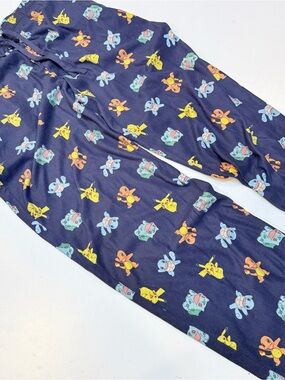 Pokemon Navy Blue Kids Character-Print Pajama Pants